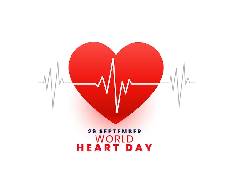 Vettore gratuito felice poster della giornata internazionale del cuore per il vettore di cura e sicurezza globale