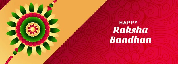 Felice raksha bandhan festival card banner design