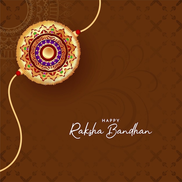 Felice Raksha Bandhan tradizionale festival indù sfondo