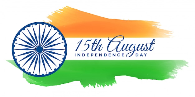 Festa dell&#39;indipendenza felice patriottica della bandiera dell&#39;India