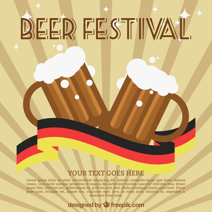Vettore gratuito festa della birra