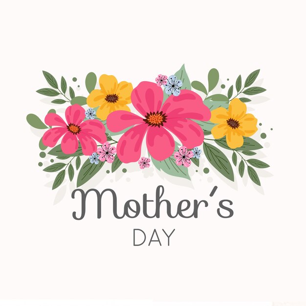 Festa della mamma disegno floreale
