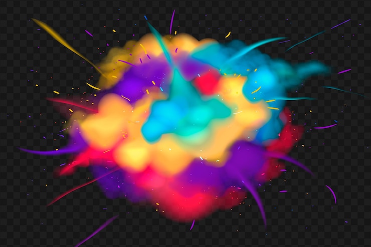 Vettore gratuito festival di esplosione di holi