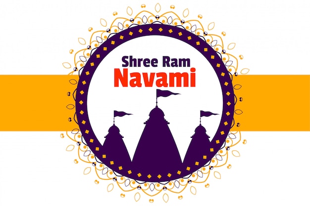 Festival indù di sfondo ram navami