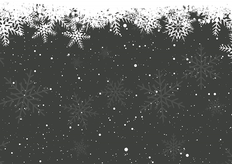 Vettore gratuito fiocchi di neve invernali