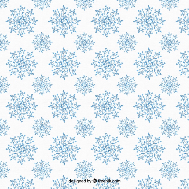 Floral pattern di fiocchi di neve