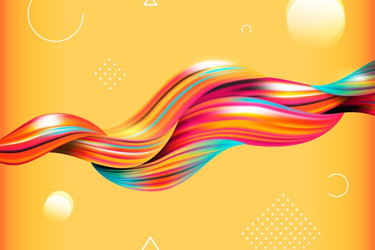 Vettore gratuito flusso di colore dello sfondo