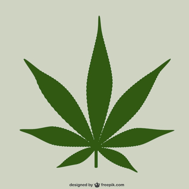 Foglia di marijuana Vector