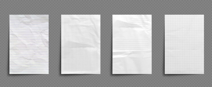 Vettore gratuito foglio bianco per quaderni scolastico sfondo
