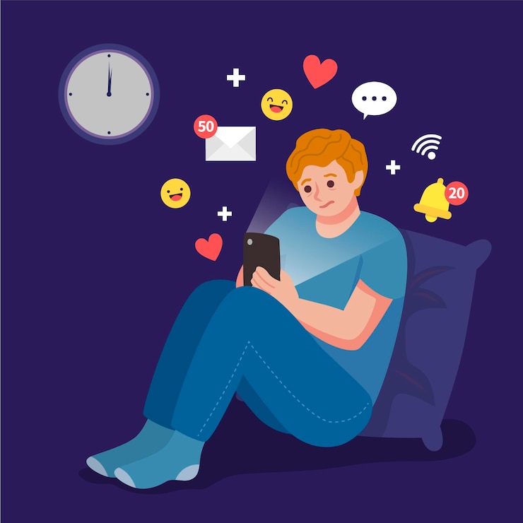 Vettore gratuito fomo paura di perdere il concetto