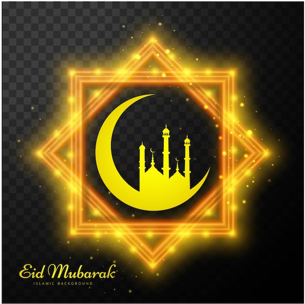 Fondo astratto della carta di Eid Mubarak