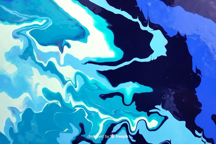Vettore gratuito fondo blu di struttura del marmo della pittura