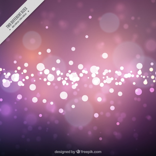 Vettore gratuito fondo bokeh in toni viola