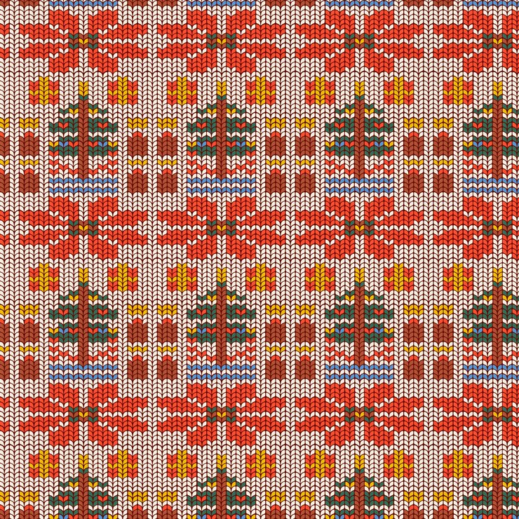 Vettore gratuito fondo brutto modello maglione disegnato a mano per la celebrazione della stagione natalizia