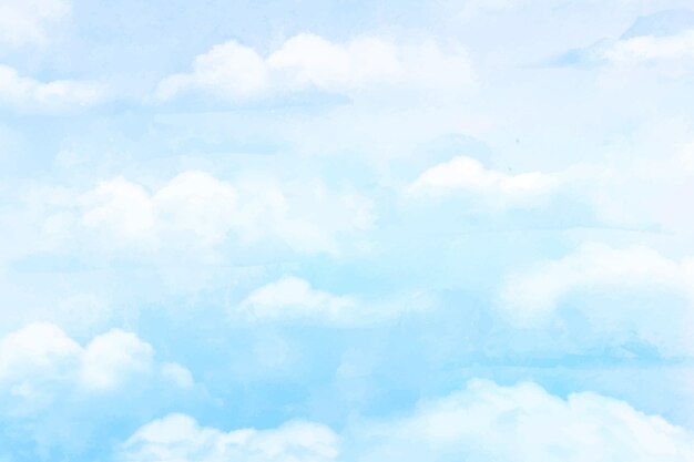 Fondo del cielo pastello dell'acquerello dipinto a mano