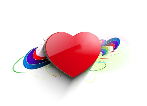 Fondo del cuore di San Valentino, illustrazione di vettore.