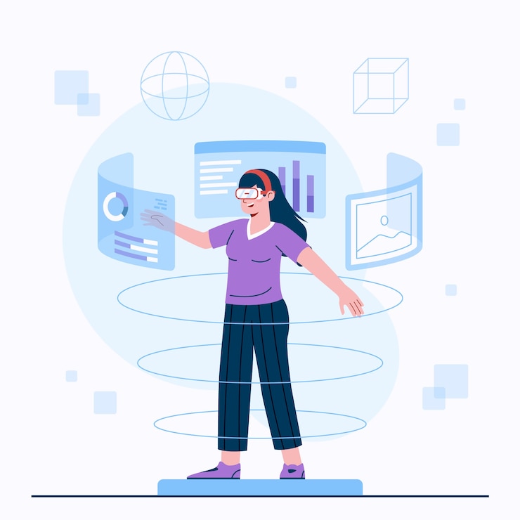 Vettore gratuito fondo del metaverse di design piatto disegnato a mano