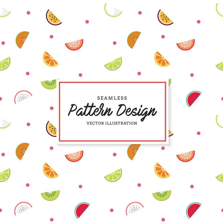Vettore gratuito fondo del modello di frutta