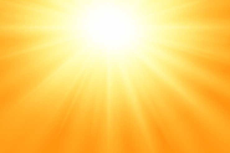 Vettore gratuito fondo di calore estivo gradiente