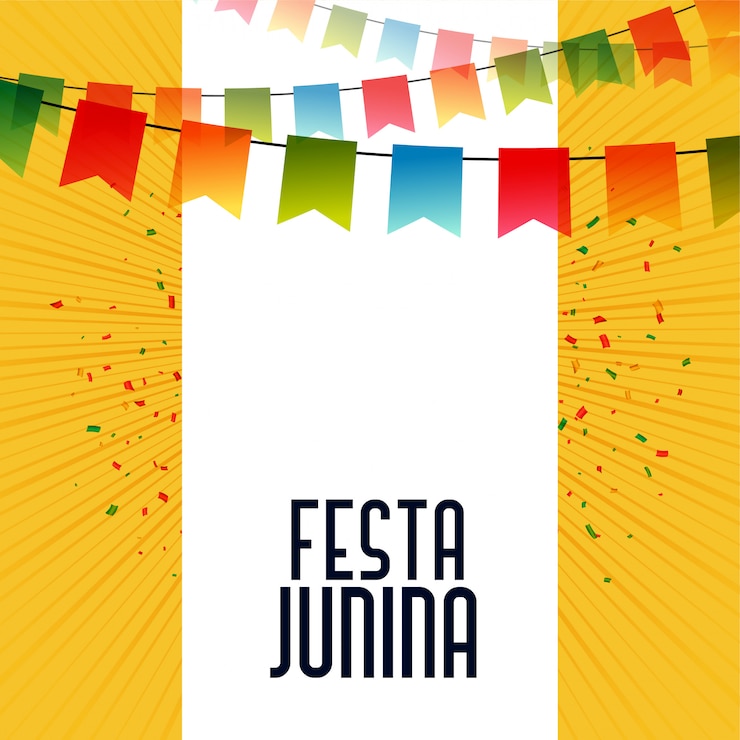 Vettore gratuito fondo di celebrazione di festa junina latino americano