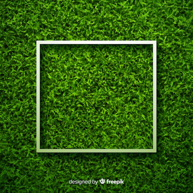 Vettore gratuito fondo di erba verde disegno realistico