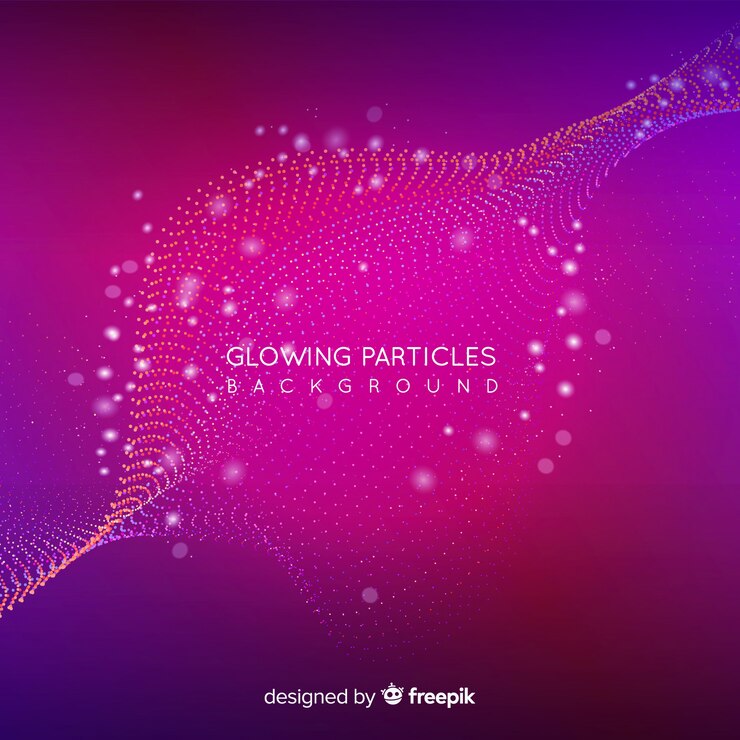 Vettore gratuito fondo di particelle luminose