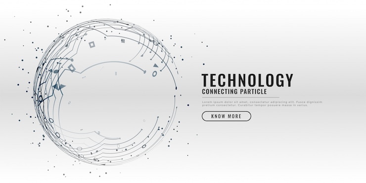 Vettore gratuito fondo di progettazione dello schema circuitale di tecnologia