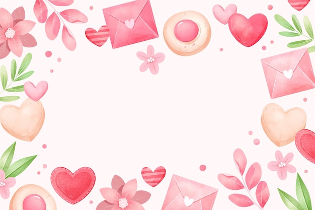 Fondo di San Valentino dell'acquerello