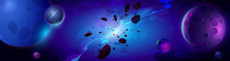 Vettore gratuito fondo di vettore dello spazio della nebulosa di esplosione della galassia