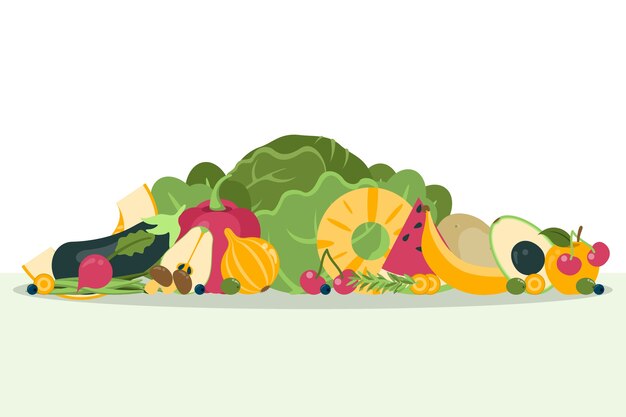 Fondo frutta e verdura
