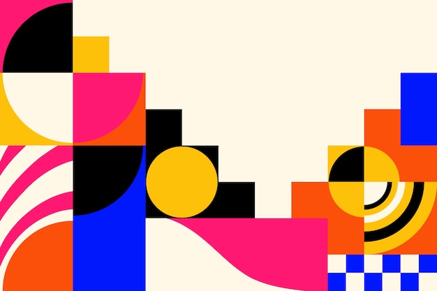 Fondo geometrico piatto