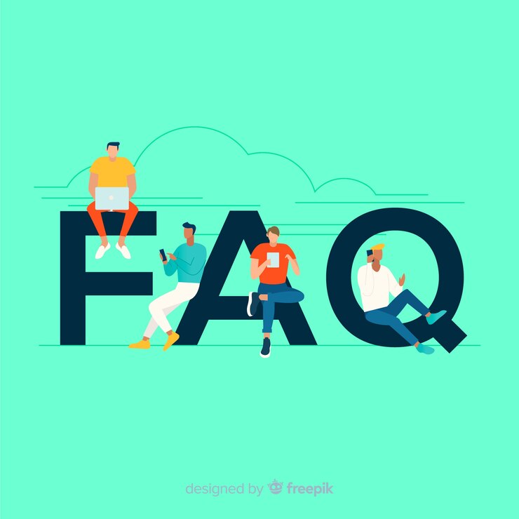 Vettore gratuito fondo piatto concetto di faq