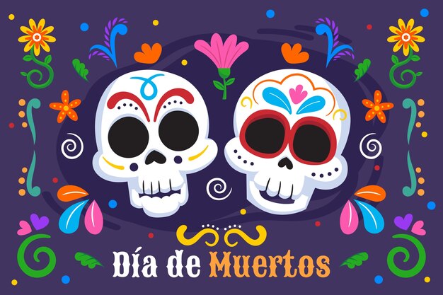 Fondo piatto di muertos