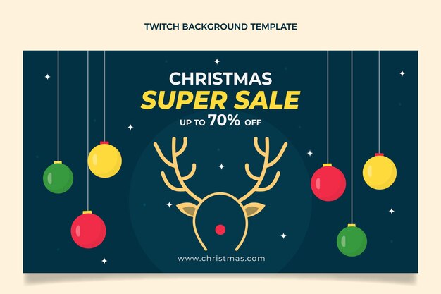 Fondo piatto disegnato a mano di contrazione di natale