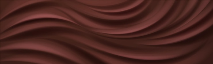 Vettore gratuito fondo realistico di struttura del cioccolato con turbinio