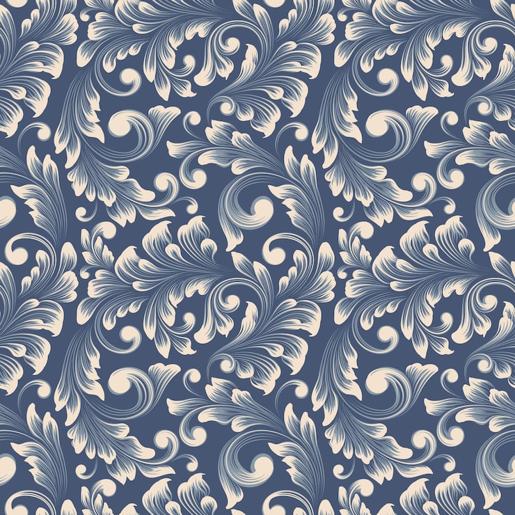 Vettore gratuito fondo senza cuciture del modello del damasco di vettore. ornamento damascato classico di lusso vecchio stile, texture vittoriana reale senza cuciture per sfondi, tessuti, involucri. modello barocco floreale squisito.