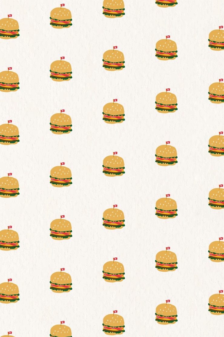 Vettore gratuito fondo senza cuciture del modello dell'hamburger di vettore?