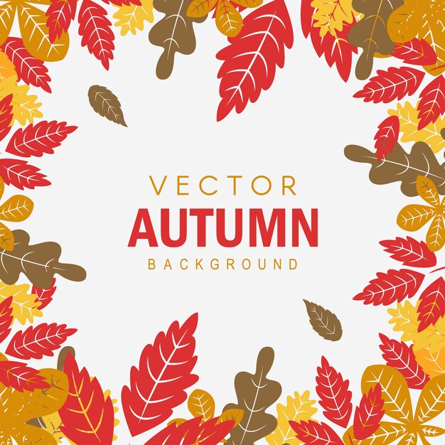 Fondo variopinto di autunno di vettore creativo