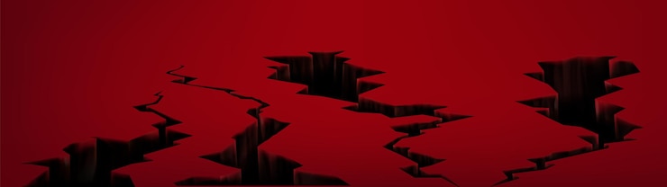 Vettore gratuito fori di cracking di terremoti