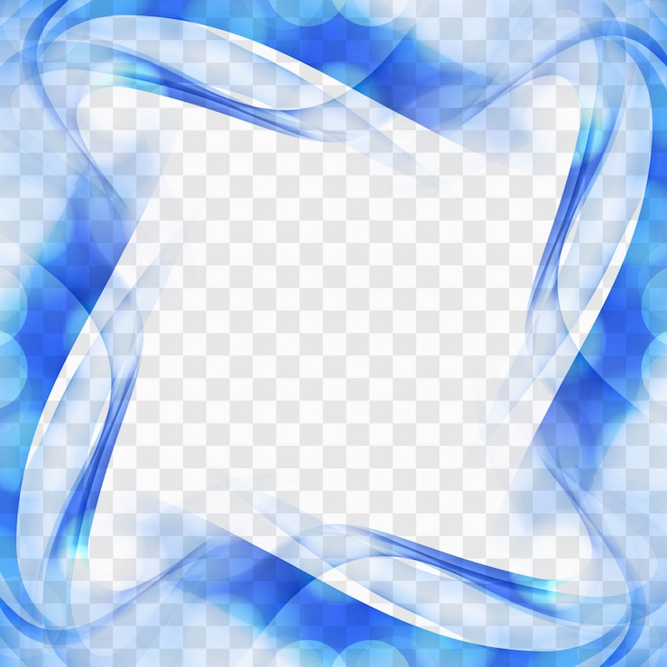 Vettore gratuito forme ondulate blu su sfondo trasparente