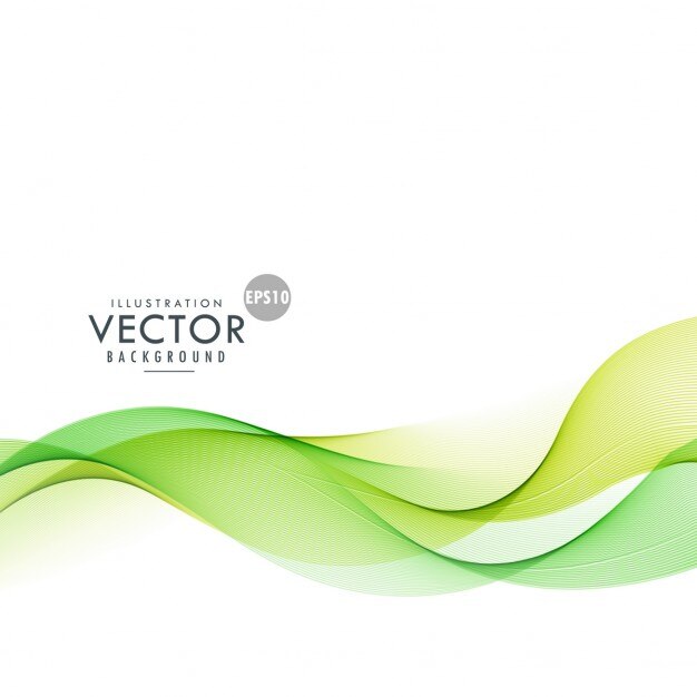 Vettore gratuito forme ondulate su sfondo verde astratto