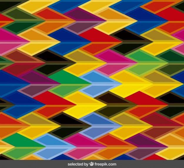 Vettore gratuito frecce colorate motivo
