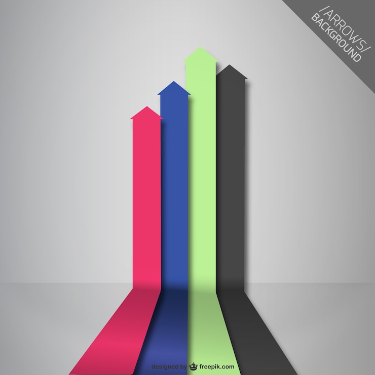 Vettore gratuito frecce sfondo astratto illustrazione