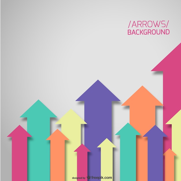 Freccia vettore forme di layout
