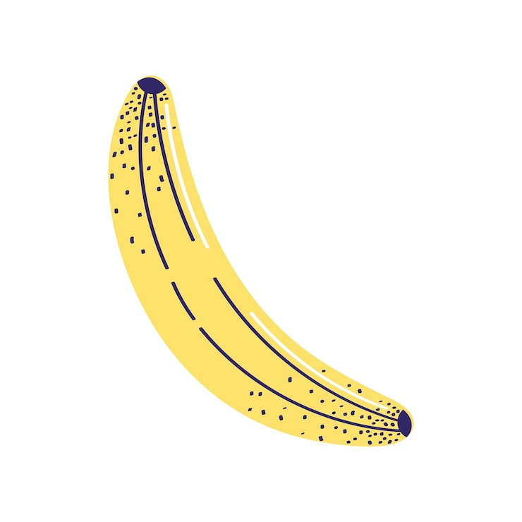 Vettore gratuito frutta fresca di banana sana