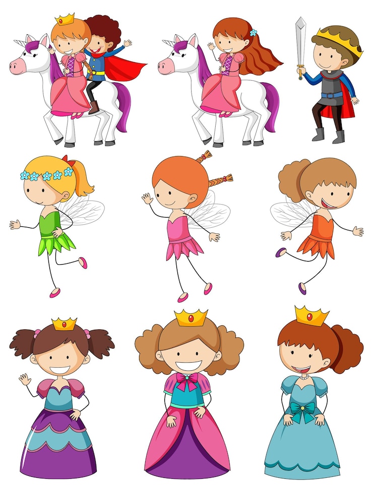 Vettore gratuito fun doodle kids che fanno varie attività