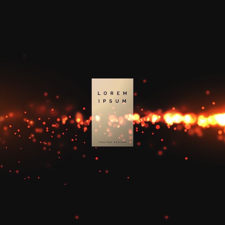 Vettore gratuito fuoco scintilla effetto design di sfondo
