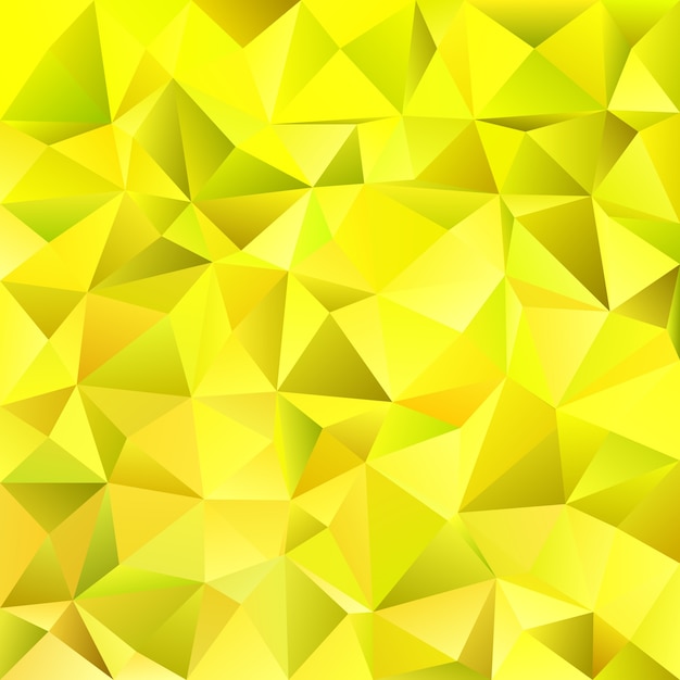 Giallo astratto modello caotico triangolo sfondo - disegno vettoriale mosaico