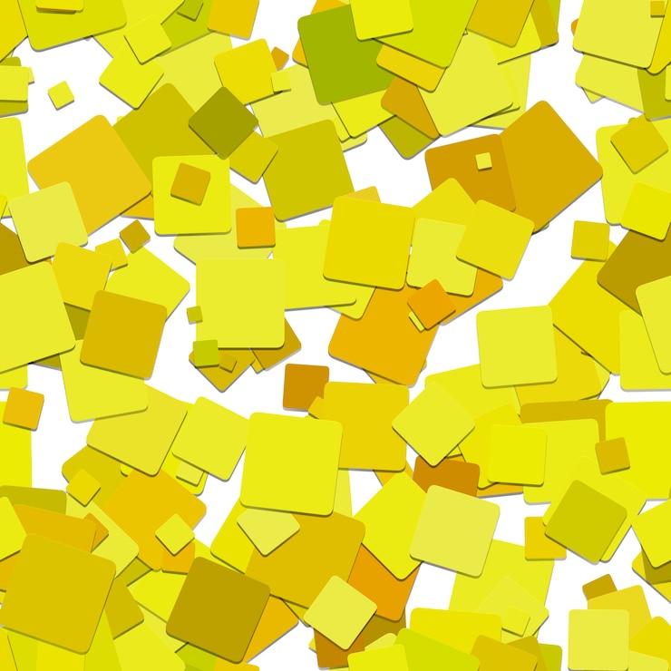 Vettore gratuito giallo piazze sfondo