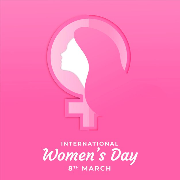 Giornata internazionale della donna in stile carta